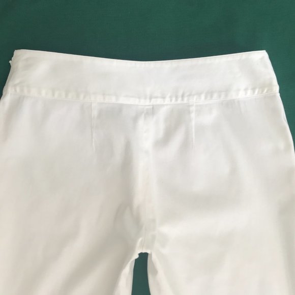 Lilly Pulitzer Flared Dress Pants XS White Y2K Rare and Lovely Fabric - Picture 9 of 9
